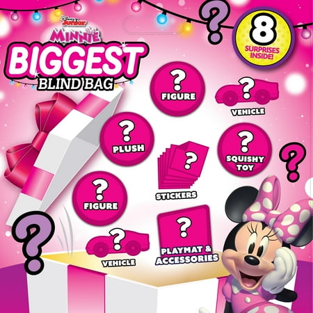 Disney Junior Minnie Mouse Preschool Biggest Blind Bag, Novelty, 8 Items, Age 3 up