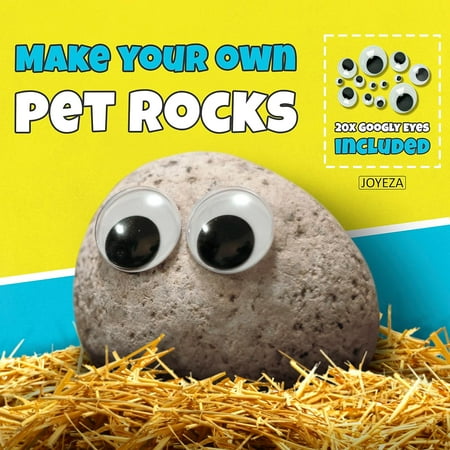 JOYEZA Rock Painting Arts and Crafts Kit with 12 Rocks, Paints, and Accessories