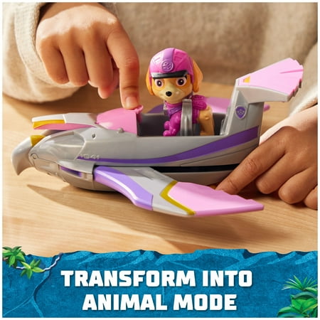 PAW Patrol Jungle Pups, Skye Falcon Vehicle with Figure, Toys for Kids Ages 3 and Up