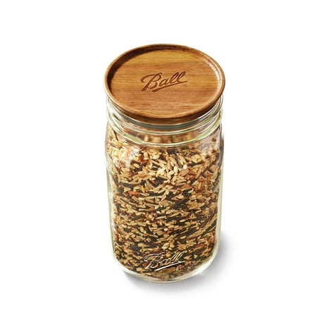 Ball Wooden Storage Lids, Wide Mouth, Ball Jar Lids, 3-PackOne Size,