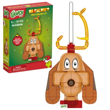 Brickcraft Grinch Max The Dog Decoration Brick Building Kit (135-Plastic Piece Set), Christmas D?cor, Toy Gift Idea for Boys and Girls Ages 8 Years Old and up