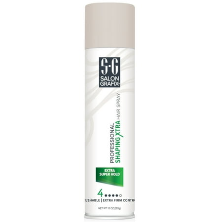 Salon Grafix? Professional Extra Super Hold Shaping Hair Spray 10 oz. Aerosol Can