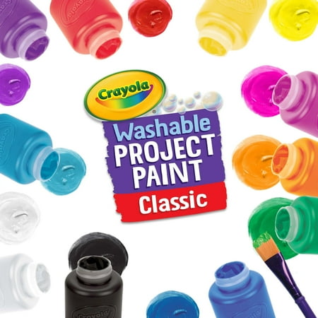 Crayola Washable Kids Paint Set, 10 Ct, Kids Arts & Crafts Supplies, Craft Set, Creative Gifts for Kids