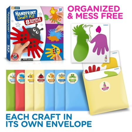 Arts and Craft Kit for Toddlers and Preschoolers, Easy Crafts for Kids Ages 3-5 ? Animal Craft Set Includes Supplies and Instructions