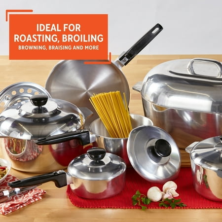 Imusa 13pc Heavy Duty Cajun Aluminum Kitchen Cookware Set, 13pc