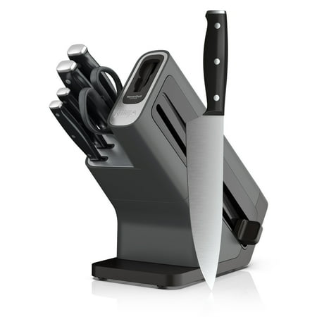 Ninja NeverDull 7-Piece Prep Knife System, Essential, Stainless Steel, Built-in Sharpener, K12007BRN