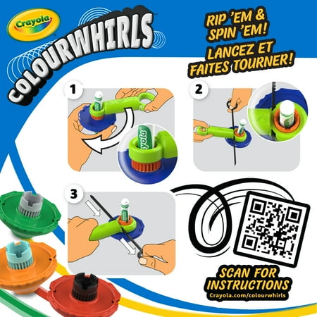 Crayola Colourwhirls Spin Art Toy with Washable Marker, 3 Ct, Easter Toys, Easter Crafts & Art Supplies, Gifts for Kids Ages 6, 7, 8, 9