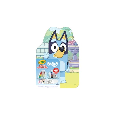 Crayola Bluey Art Kit for Kids (45pcs), Easter Coloring Book and Stickers, Bluey Toys, Easter Toys & Gifts for Kids