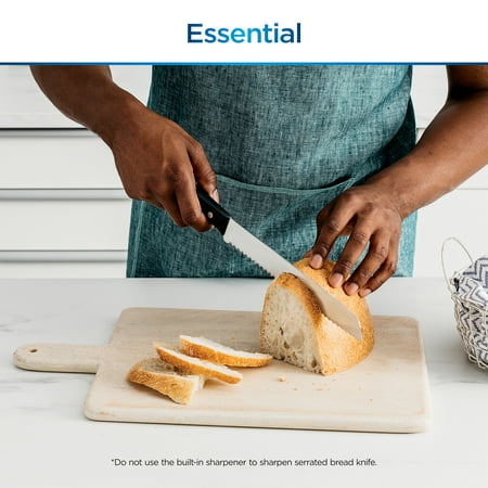 Ninja NeverDull 7-Piece Prep Knife System, Essential, Stainless Steel, Built-in Sharpener, K12007BRN