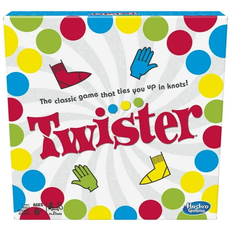 Twister Game with Spinner's Choice & Air Moves, 2+ Players, Non-Candy Easter Basket Stuffers Gifts