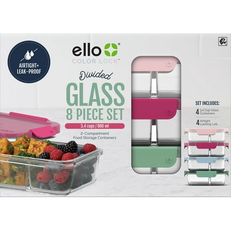 Ello Clear Glass Microwave Safe Food Storage Container