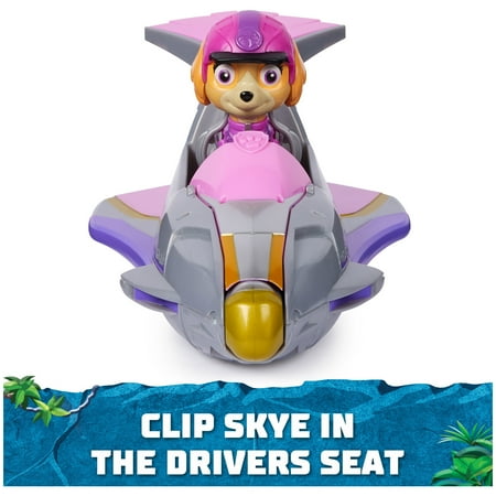 PAW Patrol Jungle Pups, Skye Falcon Vehicle with Figure, Toys for Kids Ages 3 and Up