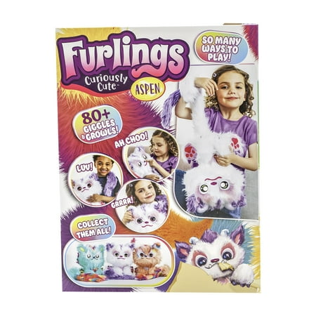 Furlings Aspen - 13" Interactive Plush Toy, 80+ Sounds & Animations, Gift for Girls & Boys 3+