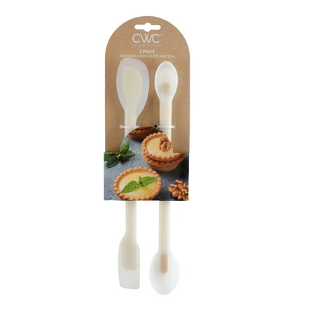 Cook With Color 2-Piece Mini Measure and Scrape Spatula Set ? Essential Kitchen Tools