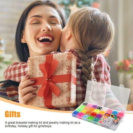 EEEkit 2069pcs Loom Bands Kit 28 Colors Rubber Bands Bracelets Making Kit with Accessory, Gift for Girls DIY Art Craft