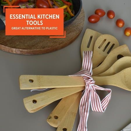 Imusa 5 Piece Bamboo Kitchen Tools