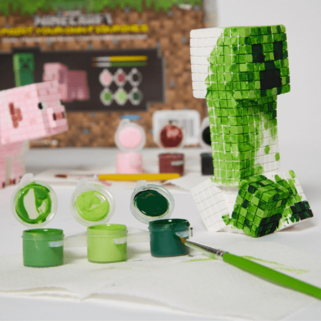 Minecraft Figurines DIY Paint Set Arts and Crafts for Kids