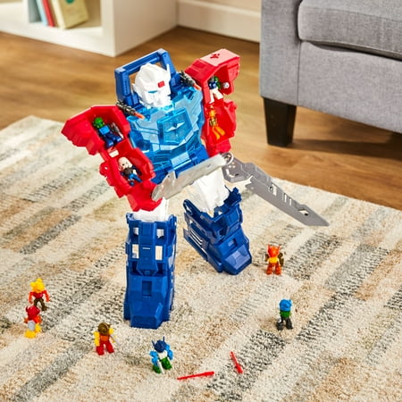 Kid Connection Robot Transporter, Lights and Sounds, 32 Pieces, Toddler Toys