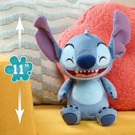 Disney Stitch Crack Me Up Stitch 11-inch Plush with Sounds and Motion, Wiggles, Giggles, and Laughs