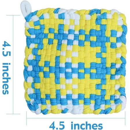 CandWuom Weaving Loom Kit for Kids Crafts, 7" Pot Holder Loom Knitting Kits Crafts for Kids 8-12 Girls Gifts, Make 6 Masterpieces