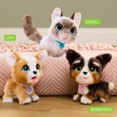 furReal Newborns Kitty Interactive Pet, Small Plush Stuffed Animal Cat with Sounds and Movement, Faux Fur, Kids Toys for Ages 4 up