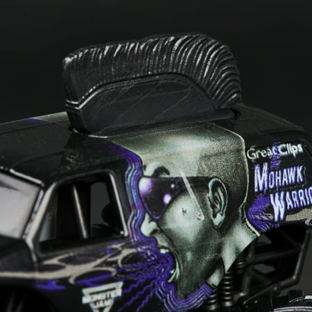 Monster Jam, Official Mohawk Warrior Monster Truck, Die-Cast Vehicle, 1:64 Scale, Kids Toys for Boys Ages 3 and up