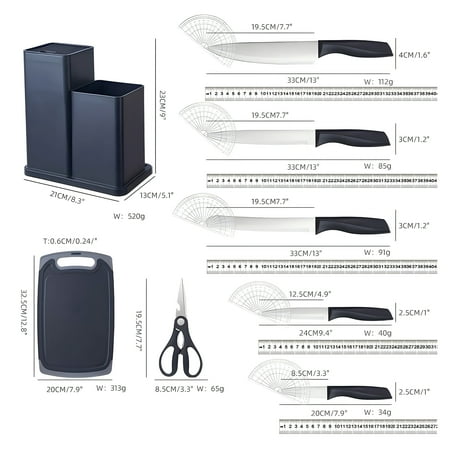 Kitchen Utensils Set- 19 Pcs Silicone Cooking Utensils Set for Nonstick Cookware-Silicone Spatulas Set, Kitchen Gadgets Tools, Pots and Pans Accessories-(Black 19 PCS Set)