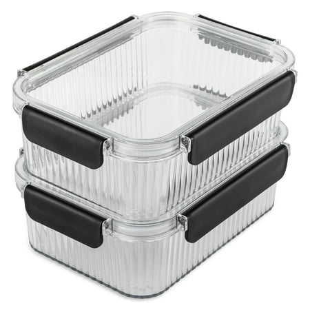 Thyme & Table 2 Pack of 5 Cup Food Storage Containers, Clear