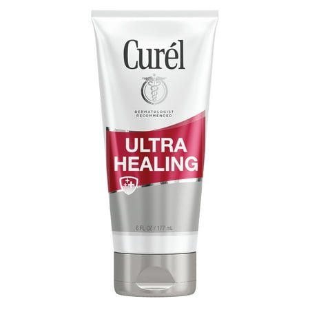 Curel Ultra Healing Intensive Fragrance-Free Lotion For Extra-Dry Skin, Dermatologist Recommended, Ideal for Sensitive Skin, Cruelty Free, Paraben Free 6 Oz