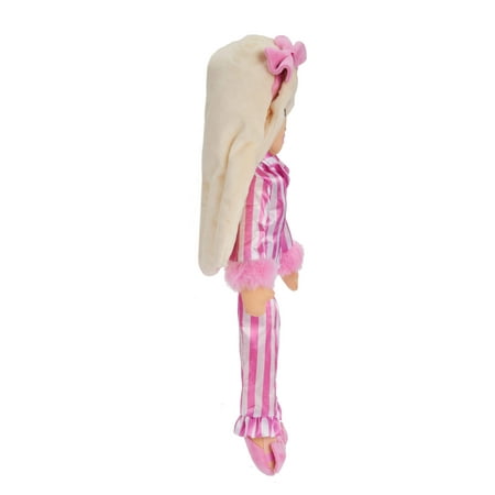 Sweet Dreams Barbie ?Malibu? Plush Soft Doll in Bedtime Outfit with Bow Headband, 13.5 Inch