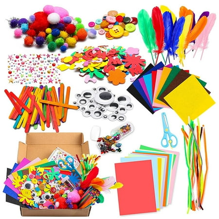 Duety 1000 Pcs Mega Kids Art Supplies?Art Craft Kit Supplies Art and Craft Supplies for Kids for Children Crafts for Children of Arts and Crafts in Parent Child Activity Classroom