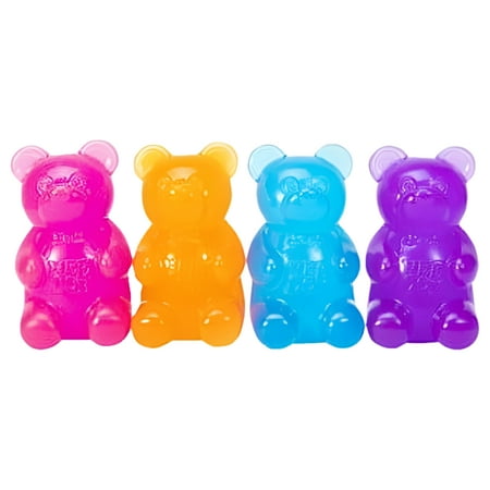 Nee Doh Gummy Bear Squishy Stress Toy - Jumbo Squeezy Fun for Kids and Adults (1 Random Color)