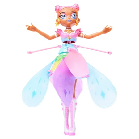 Hatchimals Crystal Flyers Rainbow Glitter Idol Flying Toy with Lights