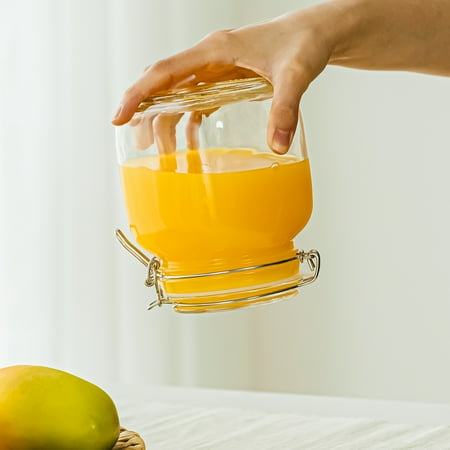 Mainstays Glass 38 oz Lock Lid Storage Jar Canister