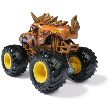 Monster Jam, Official Horse Power Monster Truck, Die-Cast Vehicle, 1:64 Scale, Kids Toys for Boys Ages 3 and up