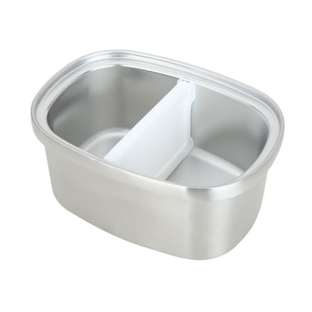 Mainstays 33 oz Rectangular Insulated Food Container, Stainless Steel