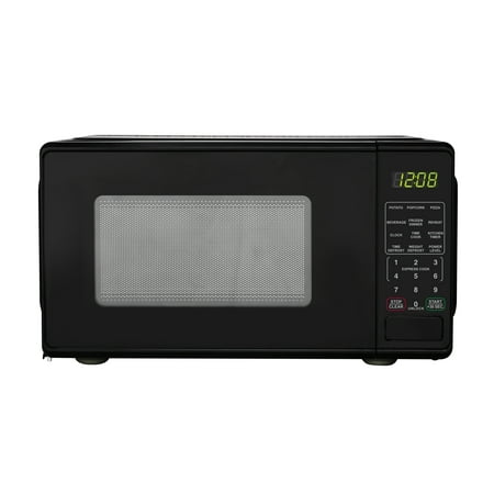 Mainstays 0.7 Cu ft Countertop Microwave Oven, 700 Watts, BlackBlack,