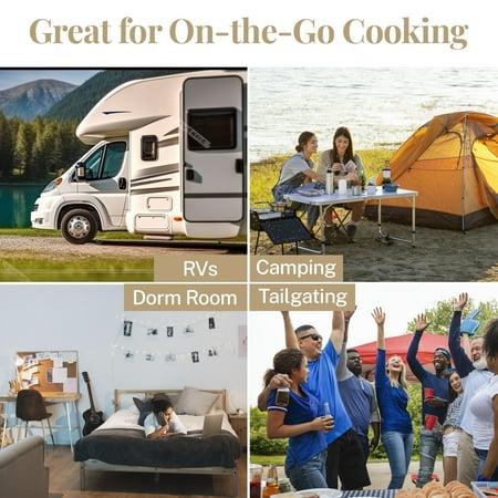 Gotham Steel Nonstick Pots and Pans 18 Piece Ceramic Induction Cookware Kitchen Set Detachable Handles Frying Skillet Cream