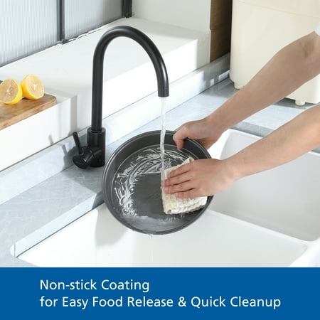 Mainstays 12 inch Clear Cake Carrier with 2pk 9 inch Gray Round Pans, Carbon Steel