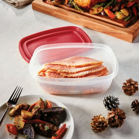 Rubbermaid Easy Find Lids Food Storage Containers, 8.5 Cup, 2-Piece