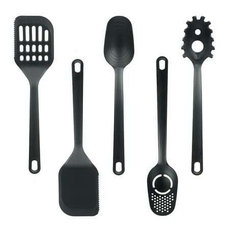 Mainstays 36 Piece Kitchen Gadget Set with Kitchen Cooking Utensils, and Drawer Organizer, Black