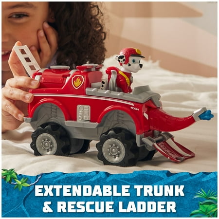 PAW Patrol Jungle Pups, Marshall Elephant Vehicle with Figure, Toys for Kids Ages 3 and Up