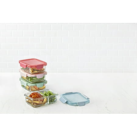 Ello Clear Glass Microwave Safe Food Storage Container