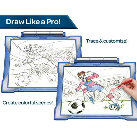 Crayola Light-Up Tracing Pad, Blue, Colored Pencils, Creative Gift for Kids & Artists, Arts & Craft Supplies, Kids Toys