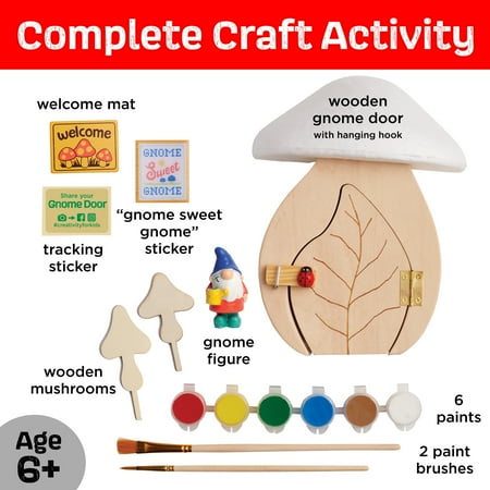 Creativity for Kids Gnome Garden Door: Arts and Crafts for Kids Ages 6-8+, Unisex Toys