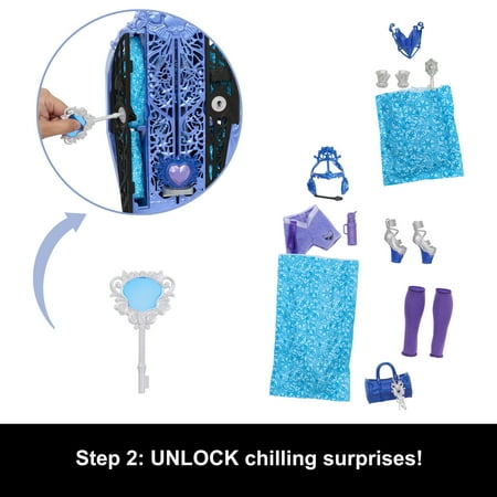 Monster High Skulltimate Secrets Monster Mysteries Playset, Abbey Bominable Doll with 19+ Surprises