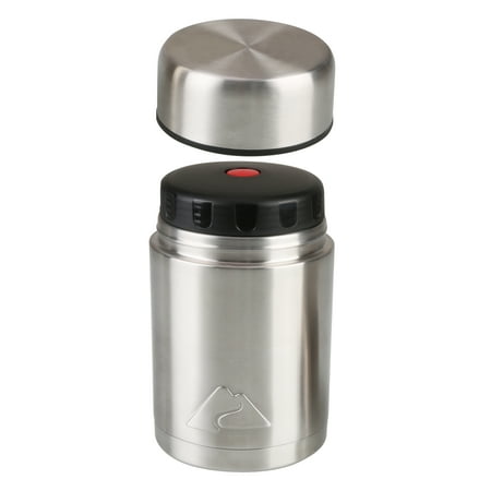 Ozark Trail 22 oz Double-Wall Vacuum-Insulated Stainless Steel Food Jar, Durable & Insulated, Perfect for Camping & Sports