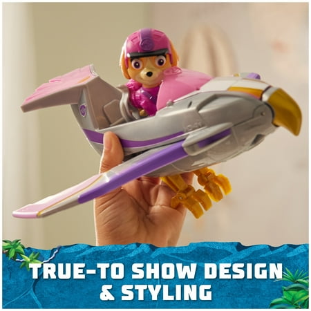 PAW Patrol Jungle Pups, Skye Falcon Vehicle with Figure, Toys for Kids Ages 3 and Up