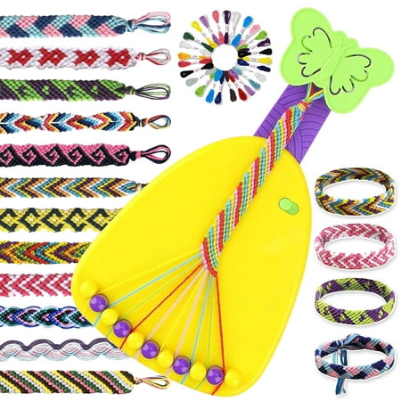 TiokMc Friendship Bracelet String Maker Kit for Girls 8-12 - Creative Jewelry Making DIY Toy - Ideal Birthday & Christmas Gift
