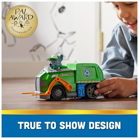 PAW Patrol, Rocky?s Recycle Truck with Figure, Toys for Kids Ages 3 and Up